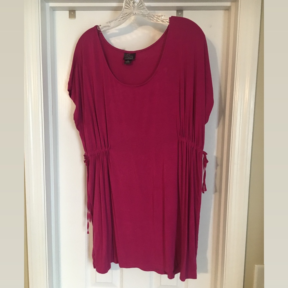 Hot pink maternity top